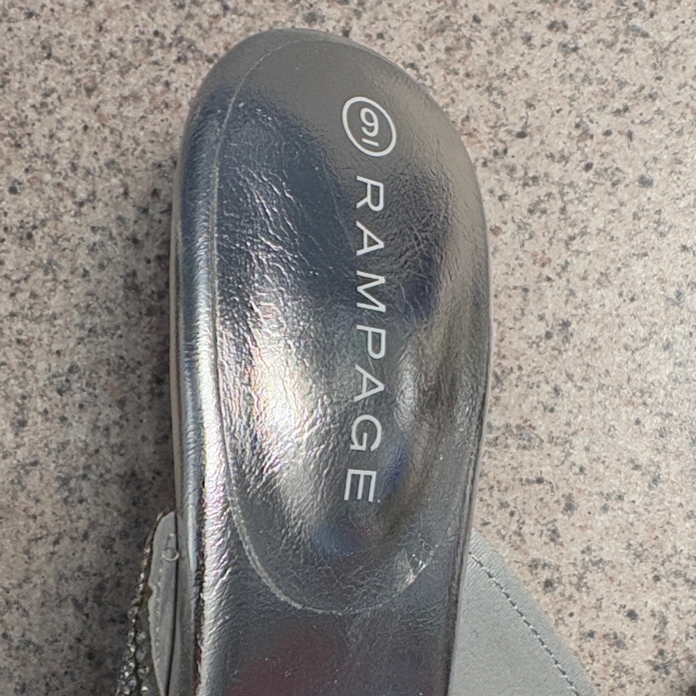 Rampage Silver Rhinestone Sandals - Picture 2 of 5